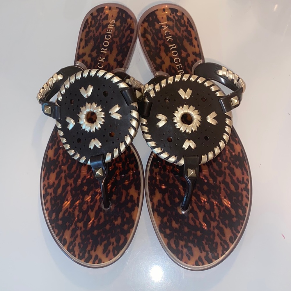 WOMEN'S JACK ROGERS TORTOISE JELLY SANDALS 163211JL01-91A